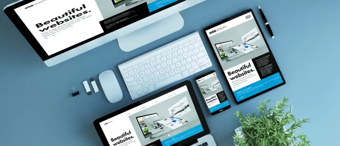 site présenté sur différentes tailles d'écrans